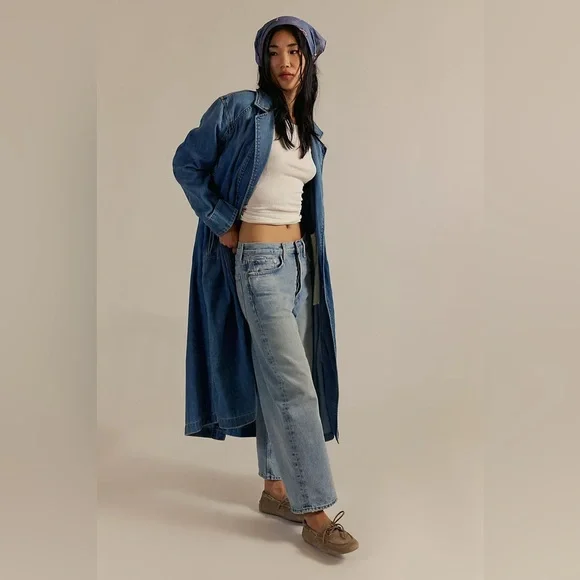 Free People Monique Indigo Duster in Sunlight Blue - Picture 2 of 12